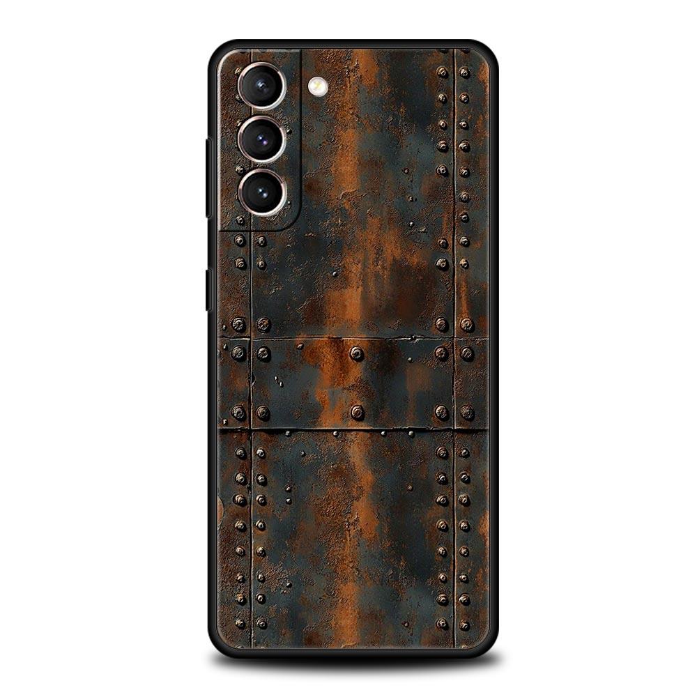 Винтажный промышленный стиль Ржавый чехол для телефона для Samsung Galaxy S26 S25 S24 S23 S22 S20 S21 FE Ultra S25 Edge Plus Мягкий чехол из ТПУ