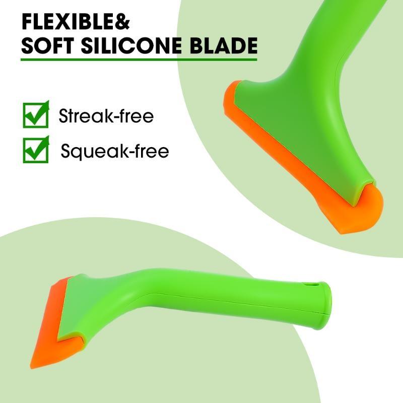 1 шт., ультрамягкий силиконовый скребок, пластиковый стеклянный водоуловитель, автомобильное пленочное покрытие, инструмент для чистки окон, щетка