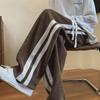 Men's Autumn/Winter Corduroy Wide-Leg Pants with Side Stripe