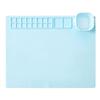 Artist Silicone Craft Mat with Collapsible Cup Non-Stick Surface Easy Maintenance Portable DIY Folding Painting Mat Silicone Pad