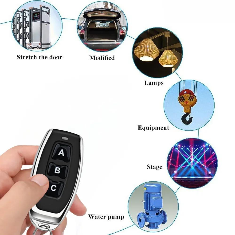 Радиоуправляемый переключатель 433 МГц, беспроводной RF-переключатель, приемник с реле AC 110V 220V 1-канальный 30A и 3-канальный передатчик для электромагнитного замка двери