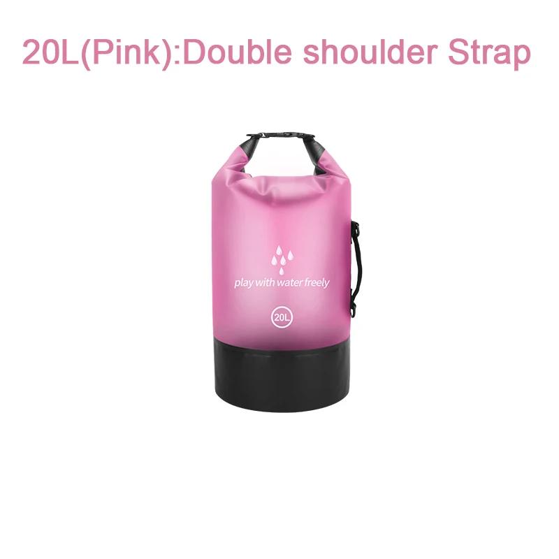 PVC Waterproof Dry Bag 2L/5L/10L/20L Outdoor Diving Foldable Man Women Beach Swimming Bag Rafting River Ocean Backpack