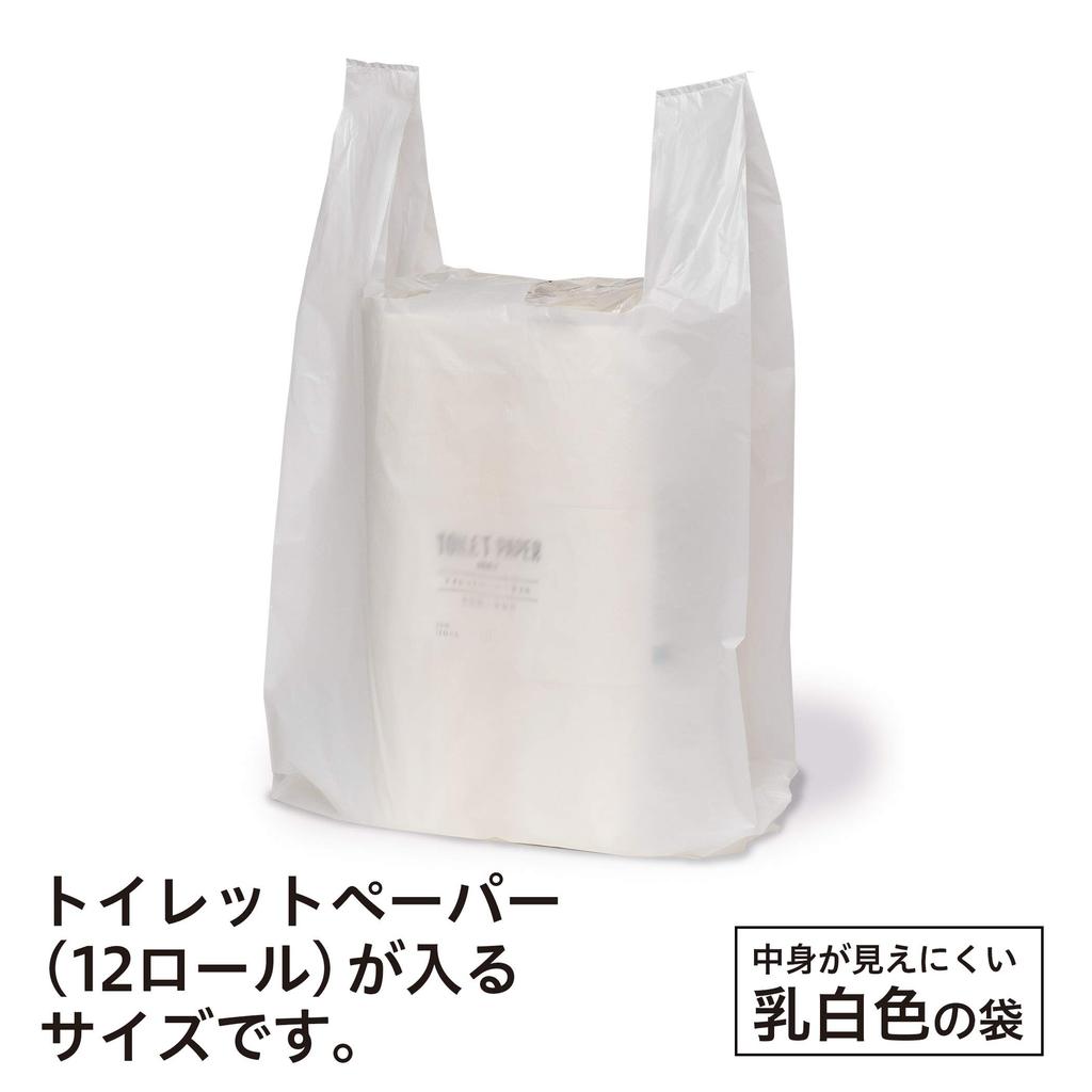 Химическая японская мусорная пластиковая молочная туалетная бумага East No West 500 листов по 100 листов x пластиковый пакет, мешок, белый, прозрачный, (12 рулонов) Размер,