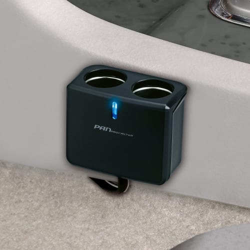 SEIWA Car Supplies Cigarette Socket Extension Distributor 2 Sockets Universal Socket 2 Cord Type IMP096