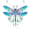 Acrylic Diamond Art Hanging Pendant Dragonfly Single-Sided Diamond Painting Hanging Pendant 5D DIY Diamond Painting Dots Pendant