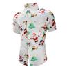 Men Casual Snowflakes Christmas Deer Printed Christmas Shirt Top Blouse