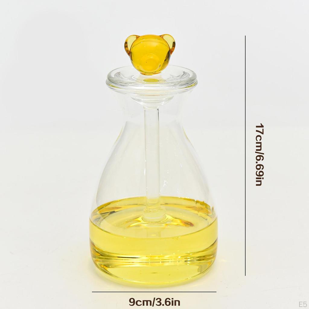 Beehive Honey Pot Clear Dispenser Glass for Home Dining Table Kitchen
