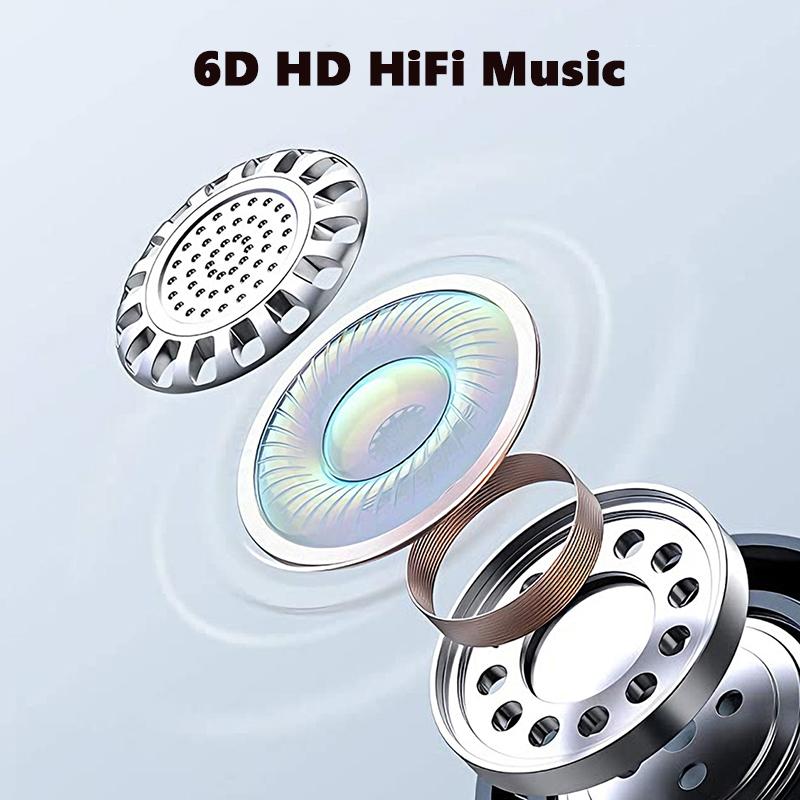 VAORLO Бизнес-наушники с зажимом для TF-карты, играющие по Bluetooth 5,4, с шумоподавлением, HD-наушники с цифровым дисплеем и микрофоном, гарнитура