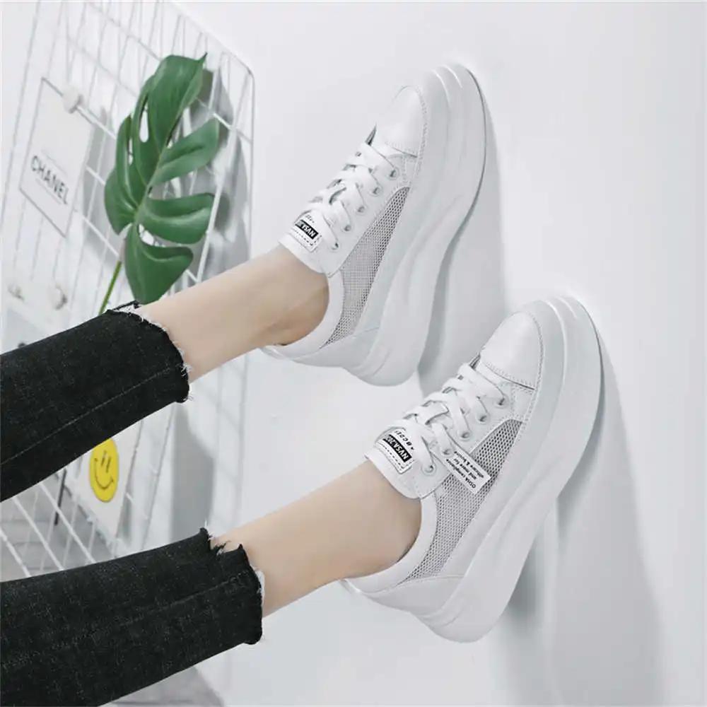 Модные женские ботинки на толстом каблуке, увеличивающие рост, размер 44, длинные кроссовки, обувь, премиальный спорт, трендовые товары, высокое качество