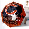 Складной зонт с принтом логотипа Chicago Bears, для улицы, отдыха и путешествий, прочная ткань зонта, подарок на день рождения и праздник