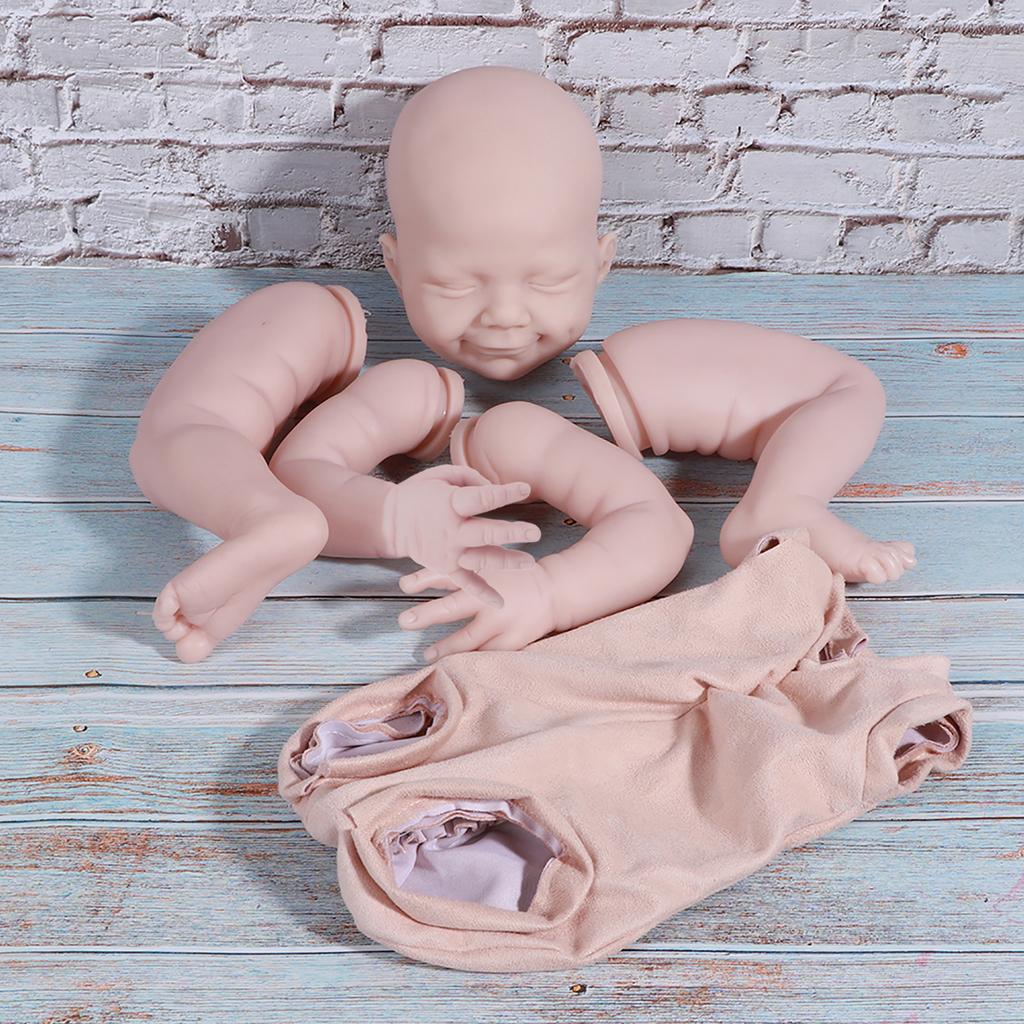 Silicone Reborn Doll Kit DIY Infant Mould Blank Doll Model with Clothes Body 22 InchBlank