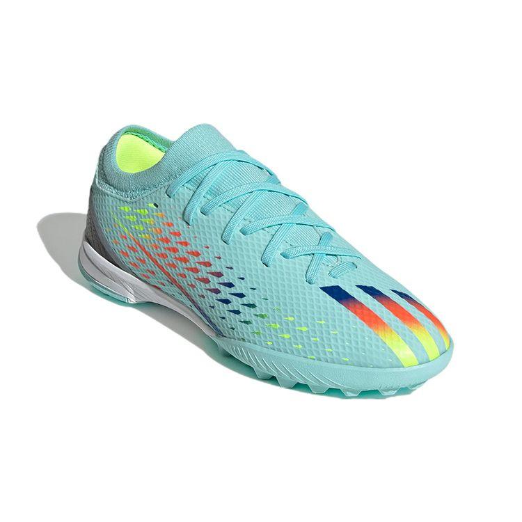 Adidas X Speedportal Круглый носок Шнуровка Низкий верх Детские футбольные бутсы Детские футбольные бутсы Синие GW8490