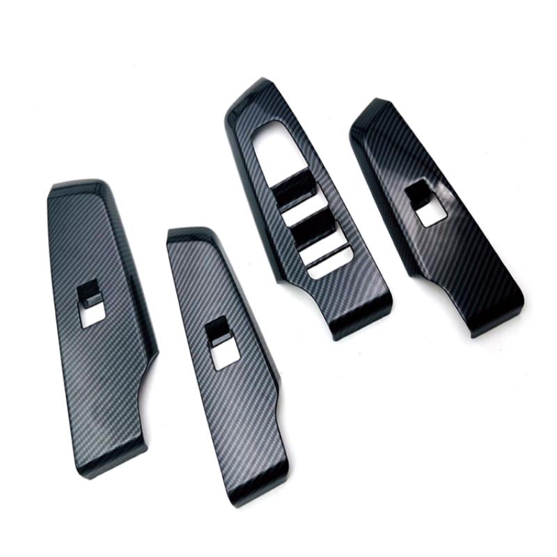 RHD для Mitsubishi Outlander 2022 2023 ABS черный автомобильное оконное стекло кнопка подъема переключатель крышка накладка дверной подлокотник панель