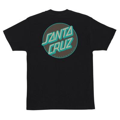 Футболка Santa Cruz Skateboards Другая Точка Черный/Коричневый/Бирюзовый