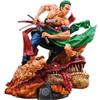 One Piece Action Figure Ls Exquisite Quality Gk Roronoa Zoro Battle 40cm Anime Model Collection Toy Figma Ko Desktop Decoration