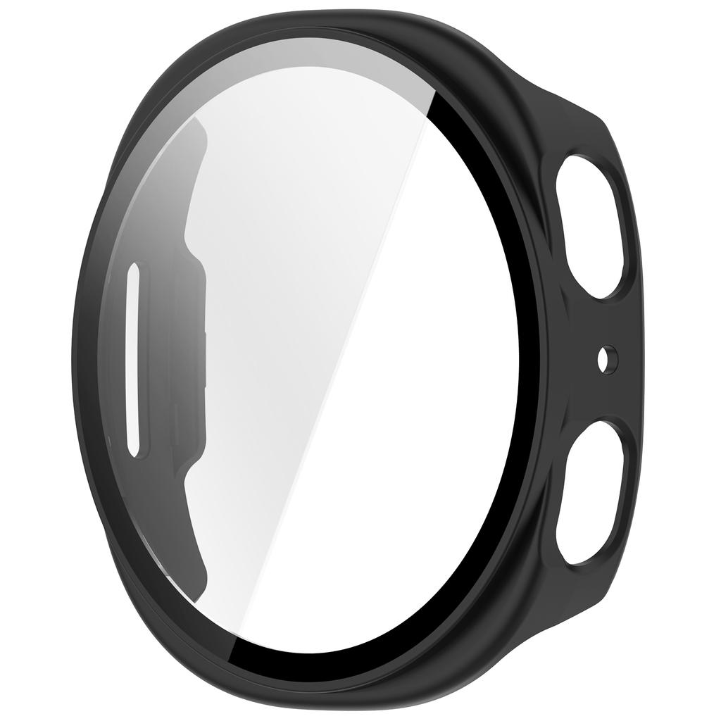 Защитный чехол 2 в 1 для ПК для Samsung Galaxy Watch8 44 мм 40 мм, чехол-накладка со стеклянной защитной пленкой для экрана, жесткий бампер-рамка + пленка