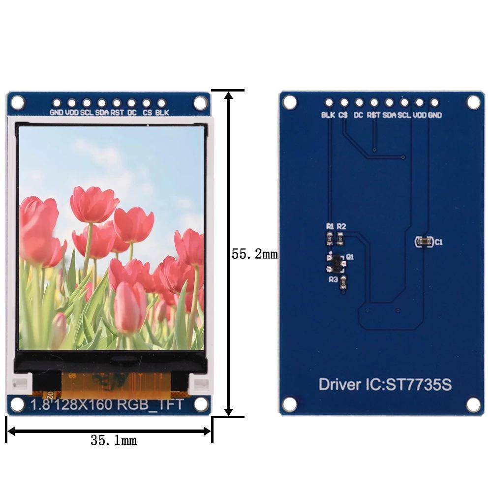 1.44"/1.8" TFT LCD IPS Дисплей Чип ST7735 HD OLED