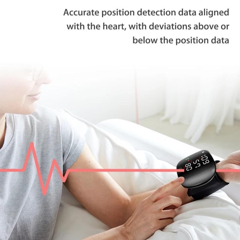 Новый Smart Touch LED монитор артериального давления на запястье домашний сфигмоманометр медицинский английский голос цифровой тензиометр тонометр для здоровья