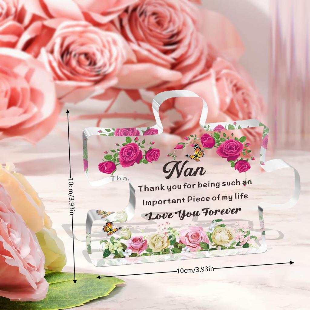 Подарки Нэн от внука, внучки, акриловые блоки, головоломки, подарки Нэн на день рождения, Рождество, День благодарения для Нэн