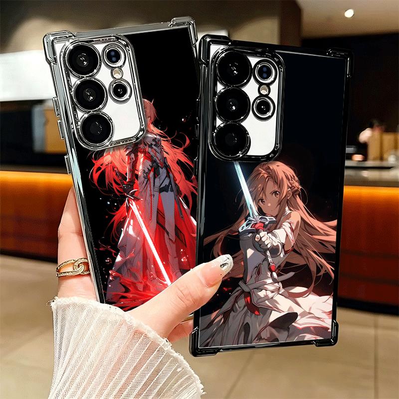Чехол для телефона Sword Art Online Юки Асуна с покрытием для Samsung Galaxy S24 S25 FE S26 Edge S23 Ultra S22 S21 Plus S20 Противоударный Aira
