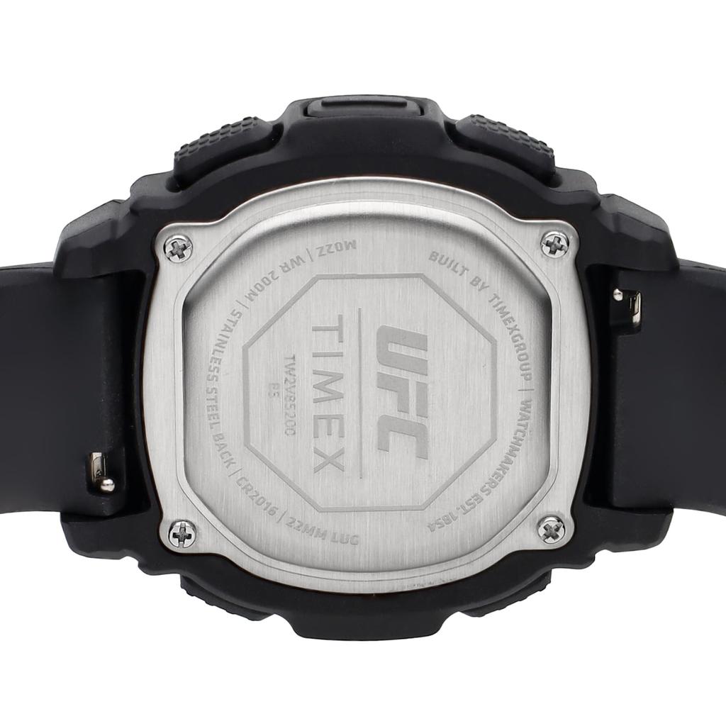 Часы UFC Timex Fight Week цифровые кварцевые 200 м водонепроницаемые акриловые TW2V85200 черные [TIMEX] 48,5 мм мужские [Товар]