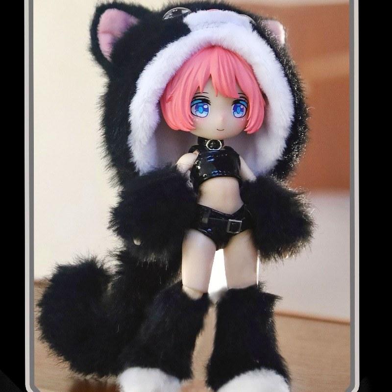19 см Милая Аниме Кукла Полный Набор с Одеждой OB11 GSC DIY Игрушки для Переодевания