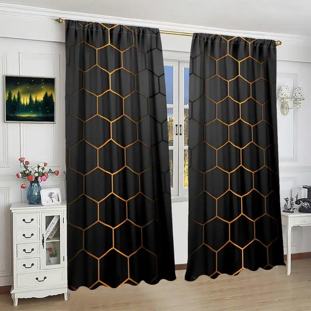 Комплект из 2 шт. Шторы с принтом кошек и абстрактных картин для гостиной, 2 шт. Доставка, тонкие затемняющие шторы для гостиной, спальни