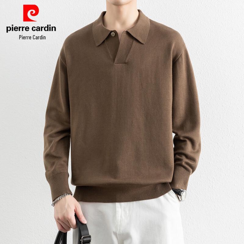 Pierre Cardin Мужской поло-свитер из смесовой шелка и шерсти