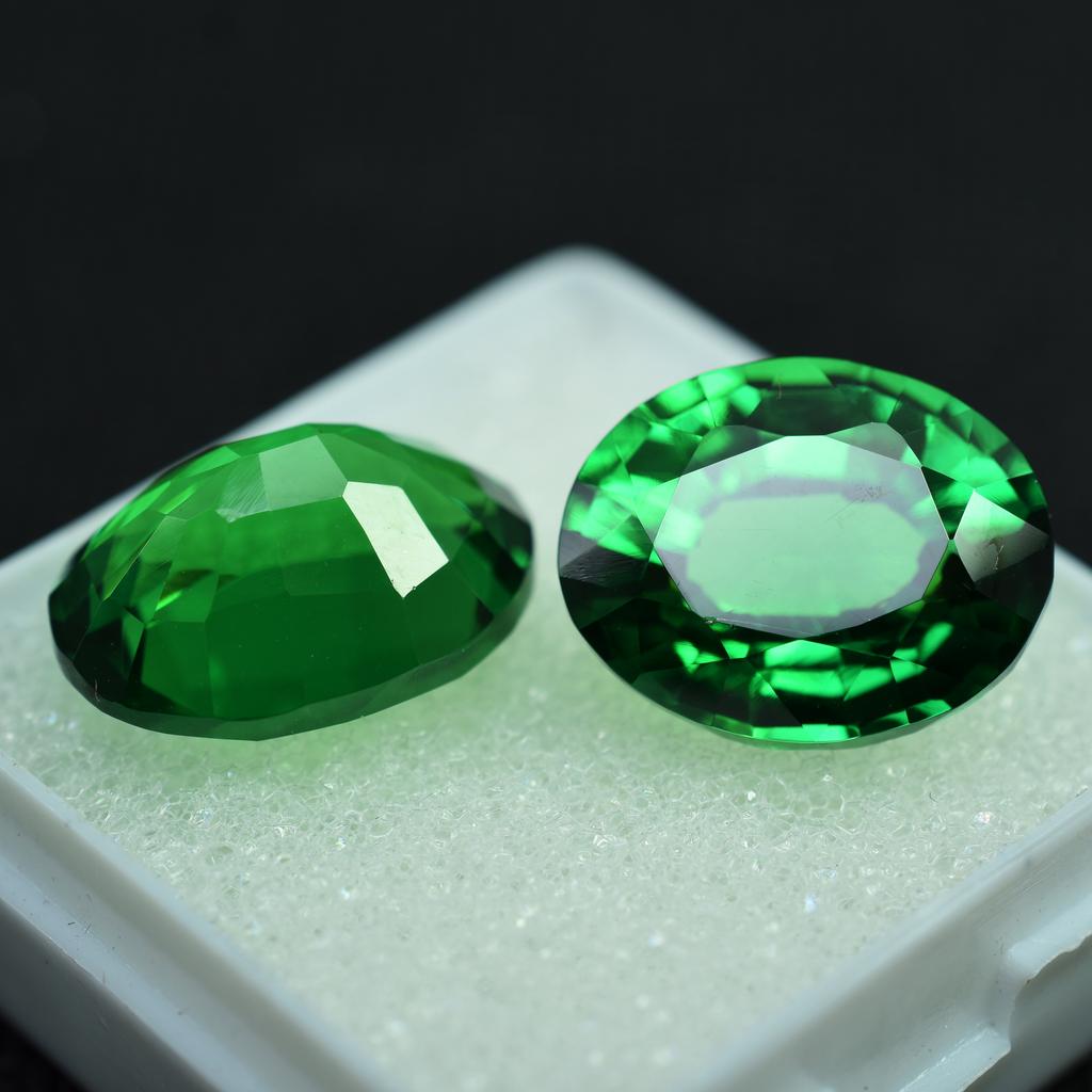20 Ct Natural Tsavorite Garnet Loose Gemstone Quality Eye Clean Green Oval Shape