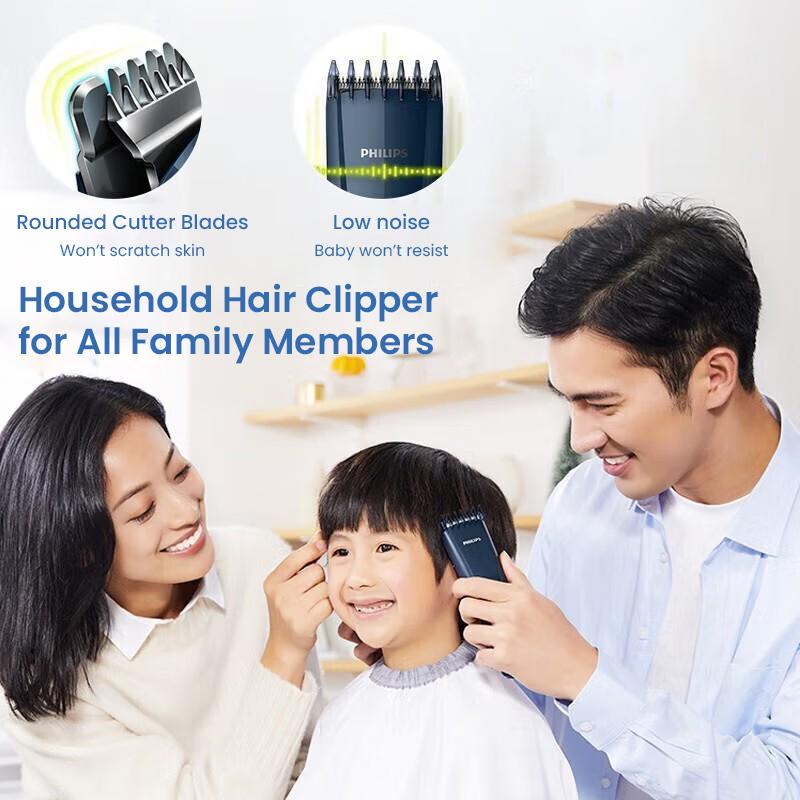 Philips Профессиональная бытовая электрическая машинка для стрижки волос 7 скоростей регулируемая длина стрижки малошумный двигатель HC3688