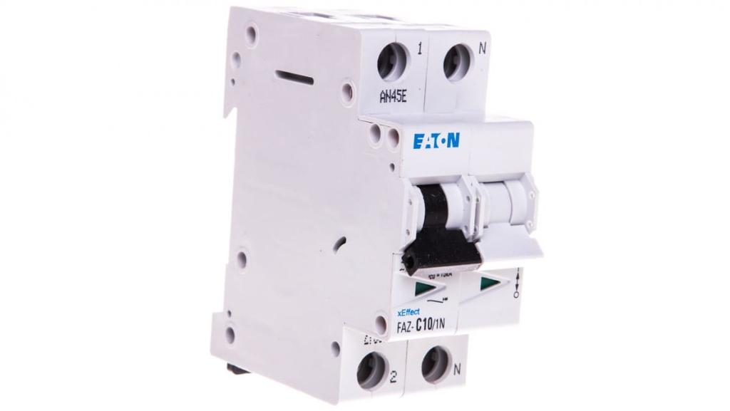 Circuit breaker 1+NC 10A 15kA AC FAZ C10/1N 278670