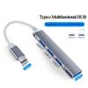 Новый! 4-портовый концентратор USB 3.0, высокоскоростной разветвитель Type-c, 5 Гбит/с для ПК, компьютерные аксессуары, многопортовый концентратор USB