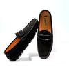Loafers Men Fashion Suede Shoes Genuine Leather Slip-on Shoes Moccasins Soft Sole Driving Shoes Men Breathable Plus Size 38-49