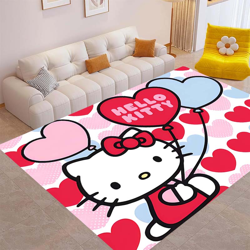This brand new Hello Kitty rug is perfect for home décor and can be used in game rooms, bedrooms, living rooms, and other spaces