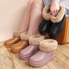 EVA Waterproof Plush Snow Boots Winter Platform Rain Boots Cotton Boots Kitchen Warm Shoes