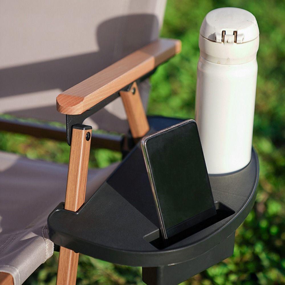 1 шт. держатель для напитков, складной поднос для стула, боковой поднос, держатель для шезлонга для кемпинга на открытом воздухе