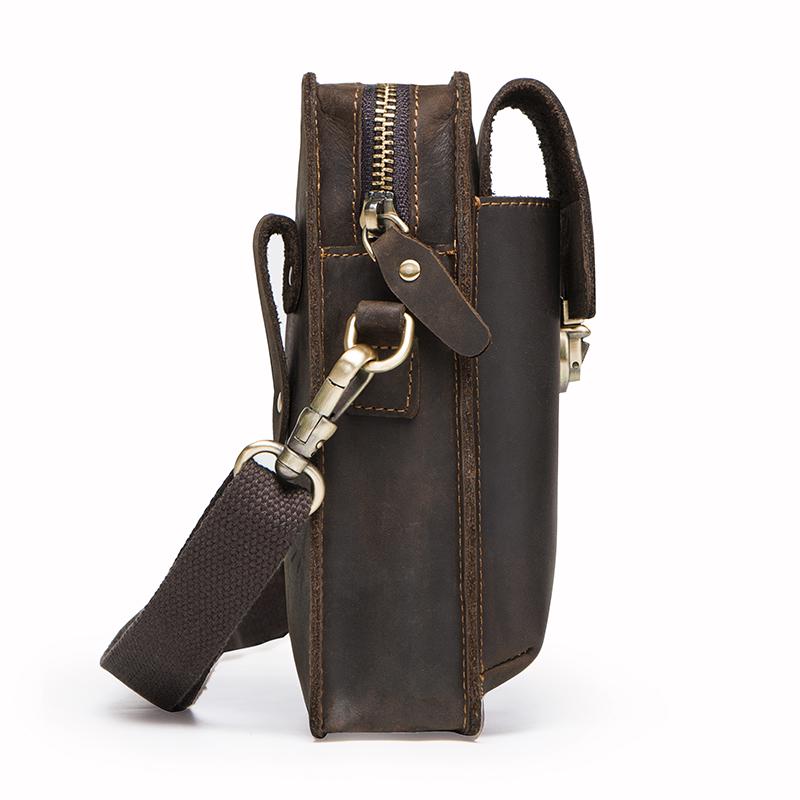 CONTACT'S мужская компактная сумка кросс-боди из натуральной кожи