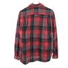 Truval 50s 60s Open collar Vintage Box silhouette Rayon Check Pattern Long sleeve Open collar shirt Men's Used