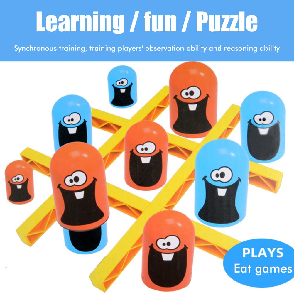 1 Set of Stacked Cup XO Chess Leisure Board Link Game Indoor Parent Child Interactive Game