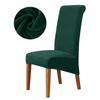 Velvet Chair Cover Stretch Dining Chair Cover Winter Warm Long Back Chair Cover Washable For Kitchen Home El Wedding 1 Pcs