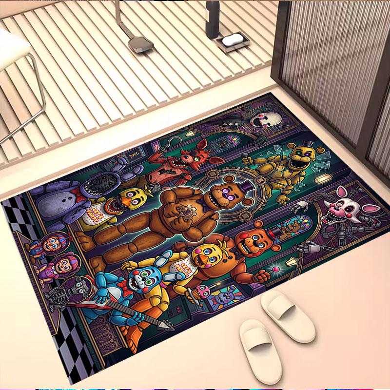 Коврик с принтом Five Nights at Freddy's, Моющийся напольный ковер, Для прихожей, Общежития, Прачечной, Офиса, Кабинета, Домашний декор, Подарок на День Рождения, Рождество