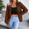 Women's Autumn And Winter Fashion Double-breasted Small Jacket Tops