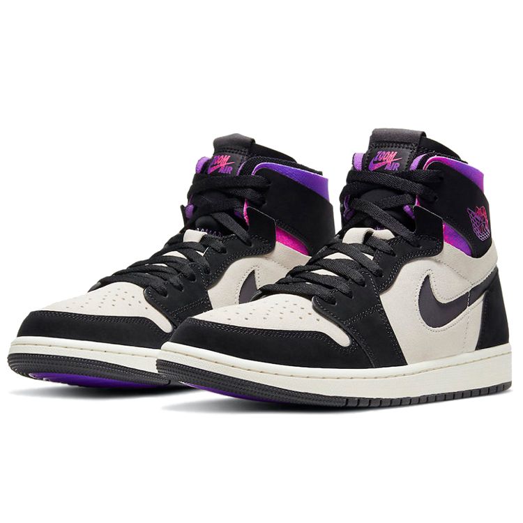 Кроссовки унисекс Paris Saint-Germain x Air Jordan 1 High Zoom Comfort Paris Фиолетовый Белый Черный DB3610-105