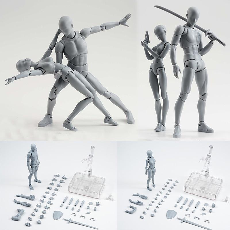 15cm Figures Jointed Doll Model Male Female Painting Drawing Sketch Mannequin Wooden Manikin