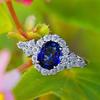 Elegant Viintage Boho Finger Ring with Deep Blue Stone Setting Ladies Favorite Accessories Summer Gift for Girlfriend