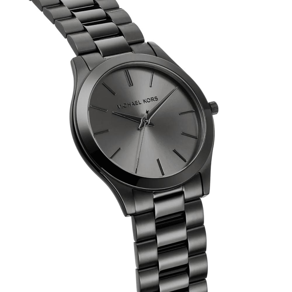 Michael Kors MK8507 Тонкие женские часы Runway с черным циферблатом