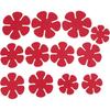 POT PAN PROTECTOR FELT STACKING PADS COOKWARE SEPARATORS KITCHEN SUPPLIES FOR HOUSEHOLD 12PCS (Red)