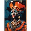 African Queen Abstract Art Canvas Painting Posters and Prints African Woman Portrait Pictures Wall Art Mural for Home Decoration