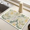 Quick Drying Dish Mat Printed Kitchen Tableware Coffee Draining Pad Dinnerware Cup Bottle Placemat Super Absorbent CoffeeMats