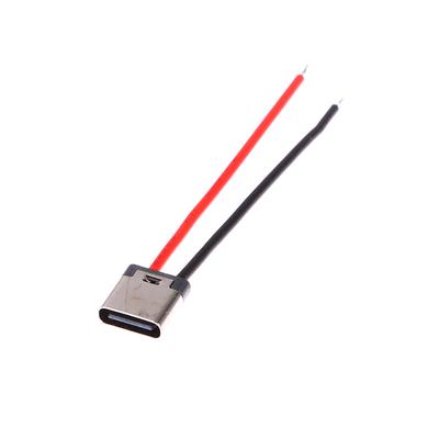 10 шт. Micro Usb Type-C 2Pin горизонтальный 2P простой спаянный штекерный разъем для быстрой зарядки